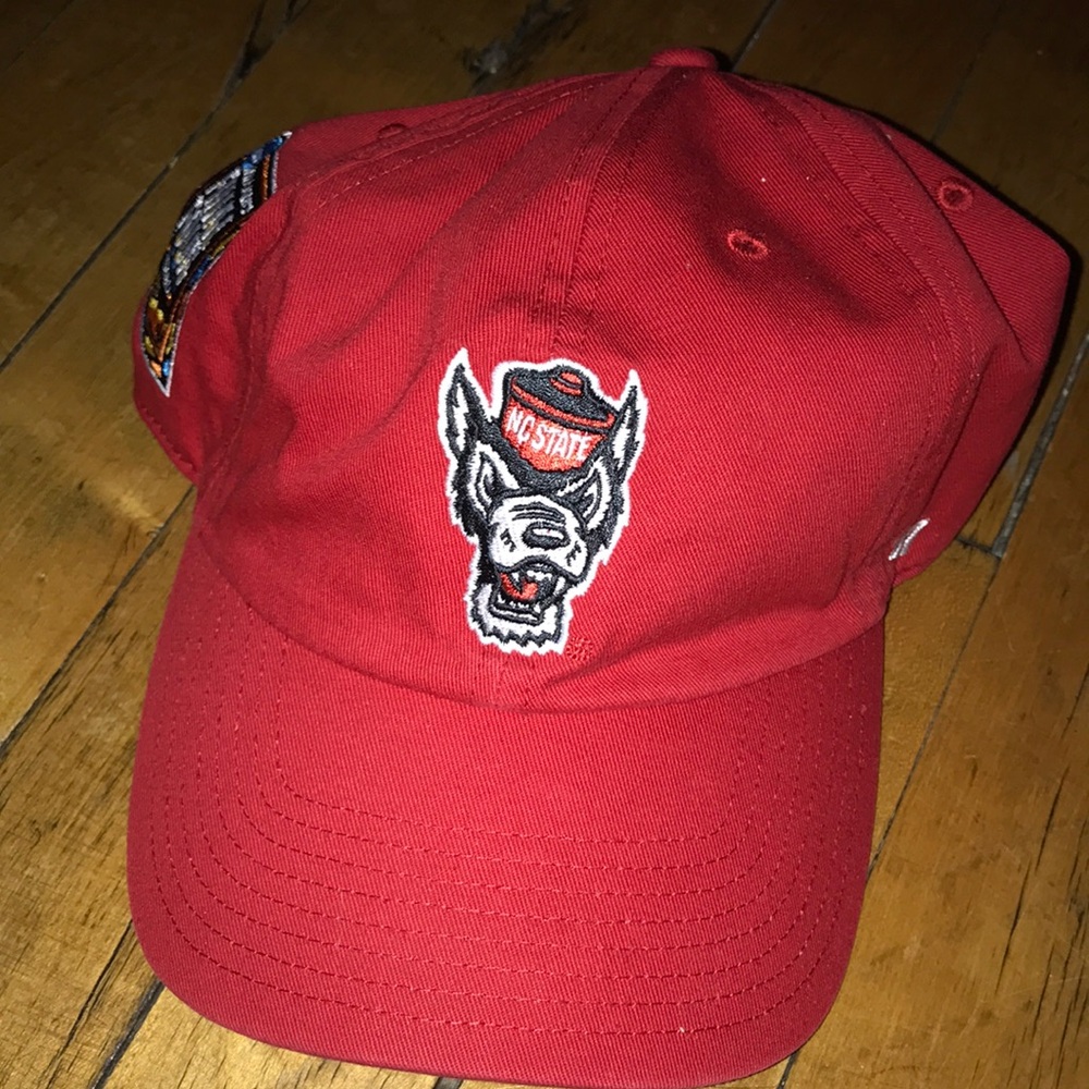 NC State Wolfpack 2024 Final Four‎ hoops Red Logo Baseball Cap - Unbranded
